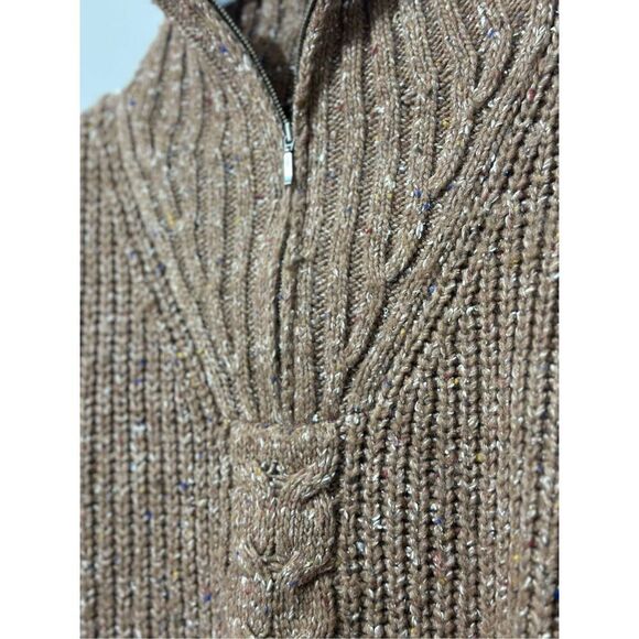 NWOT prAna Laurel Creek Silk Wool Blend 1/4 Zip Cable Knit Sweater Women's S - Picture 5 of 13